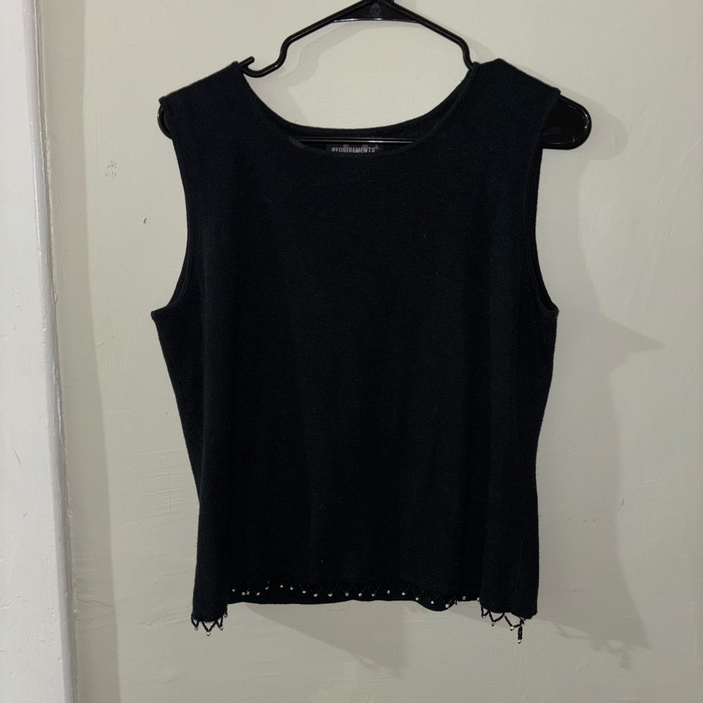 Black Sleeveless Top